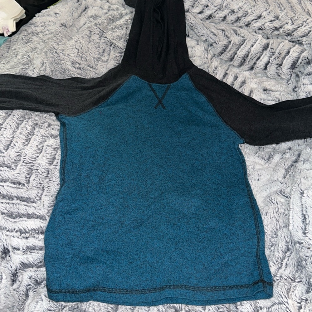 Medium boys hooded smoke free gently used shirt.